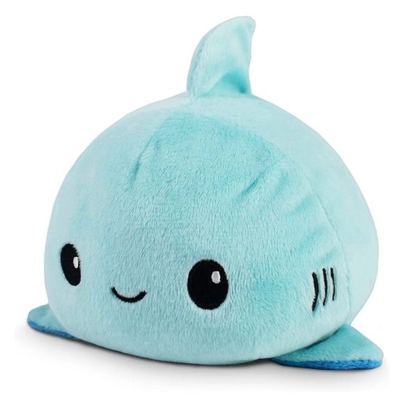 TeeTurtle - The Original Reversible Shark Plushie - Blue - Picture 3 of 4